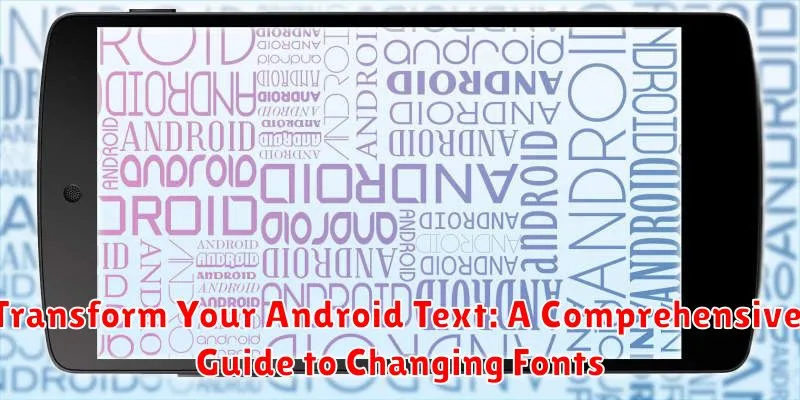 Transform Your Android Text: A Comprehensive Guide to Changing Fonts