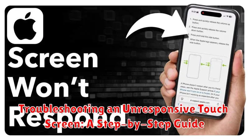 Troubleshooting an Unresponsive Touch Screen: A Step-by-Step Guide